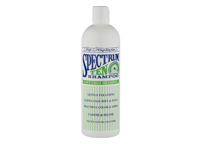 adorabledoodlesofvirginia.com_Chris Christensen Spectrum Ten Dog Shampoo Chris Christensen Spectrum Ten Dog Shampoo, Groom Like a Professional, Gentle Cleansing, Gorgeous Shine, Made in USA, 473ml