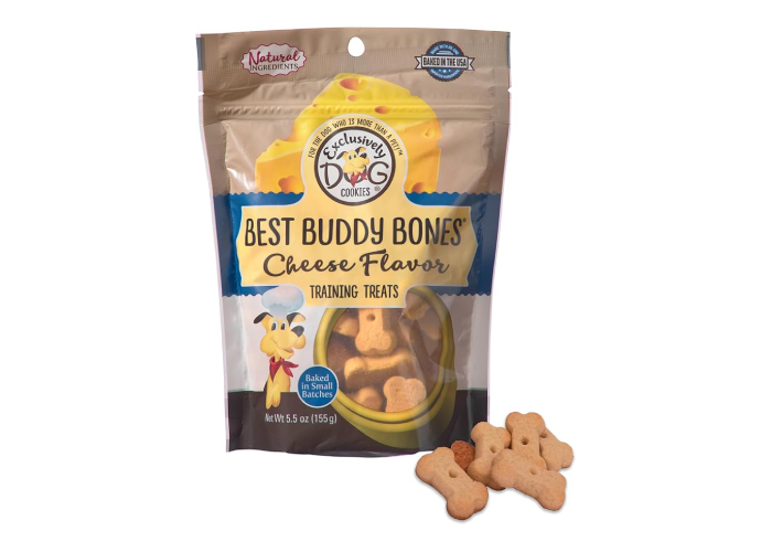 adorabledoodlesofvirginia.com_Exclusively Dog Best Buddy Bones Training Treats for Dogs and Puppies Exclusively Dog Best Buddy Bones Training Treats for Dogs and Puppies - All Natural, Baked in The USA, Ideal for Training & Agility, No Animal Byproducts - Cheese Flavor, 5.5oz Resealable Bag