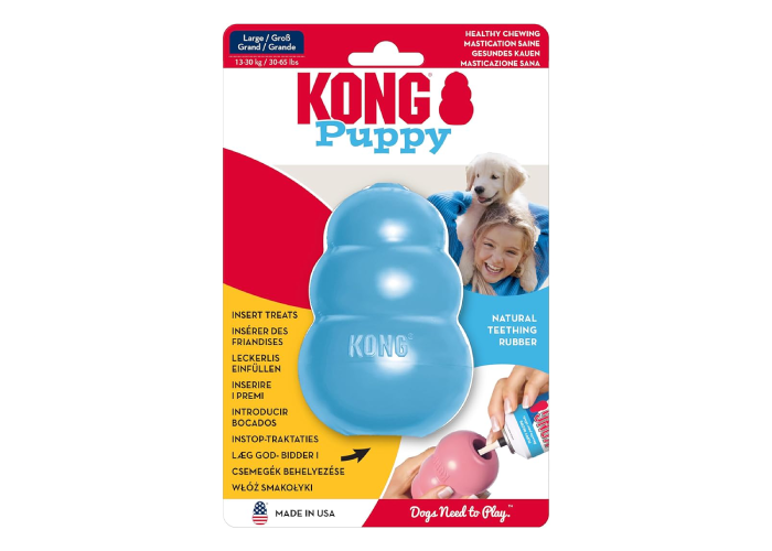 adorabledoodlesofvirginia.com_KONG Puppy - Natural Teething Rubber Chew Toy for Dogs - Stuffable Dog Toy for Extended Playtime - Chew & Fetch Toy for Puppies - for Large Puppies - Blue KONG Puppy - Natural Teething Rubber Chew Toy for Dogs - Stuffable Dog Toy for Extended Playtime - Chew & Fetch Toy for Puppies - for Large Puppies - Blue